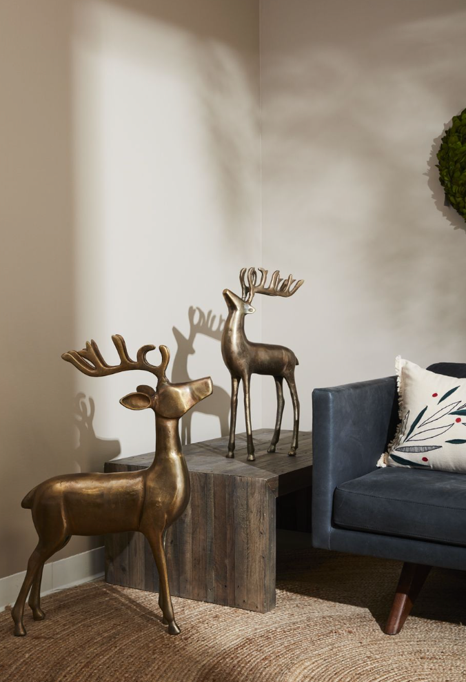 Aluminum Floor Reindeer