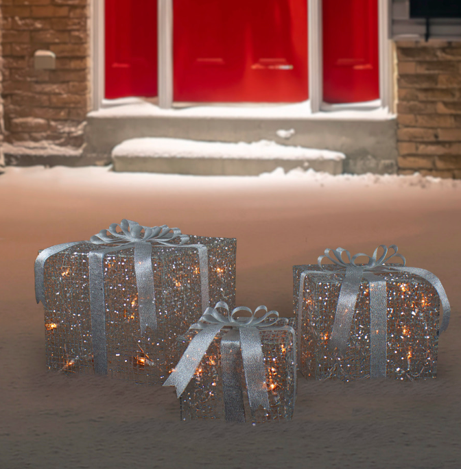 LED Silver Gift Trio