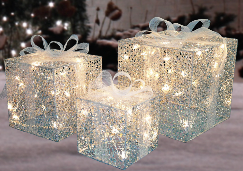 Silver Glitter Gift Trio