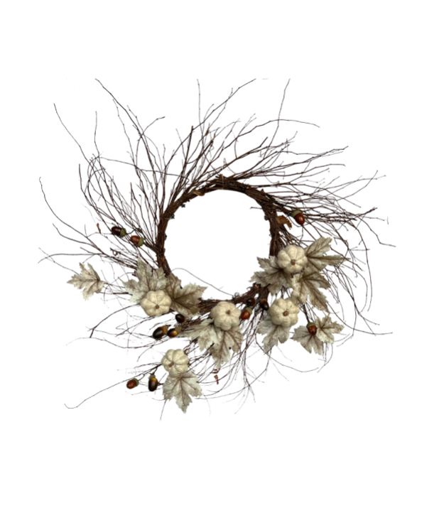 Pumpkin Twig Wreath