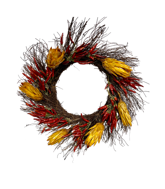 Dried Chili Pepper Wreath