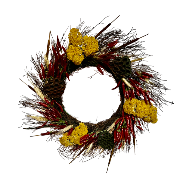 Dried Chili Pepper Wreath