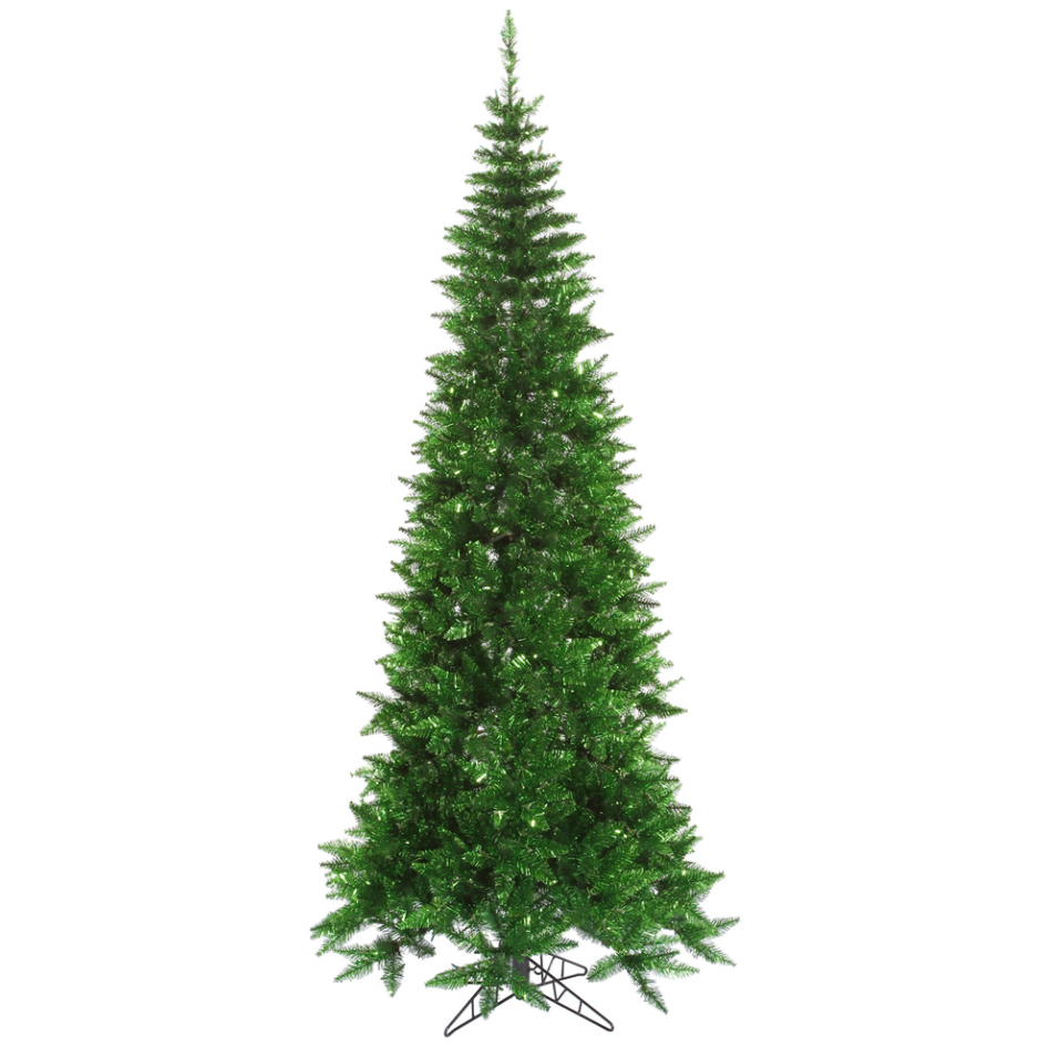 Vickerman Tinsel Slim Fir Artificial Christmas Tree