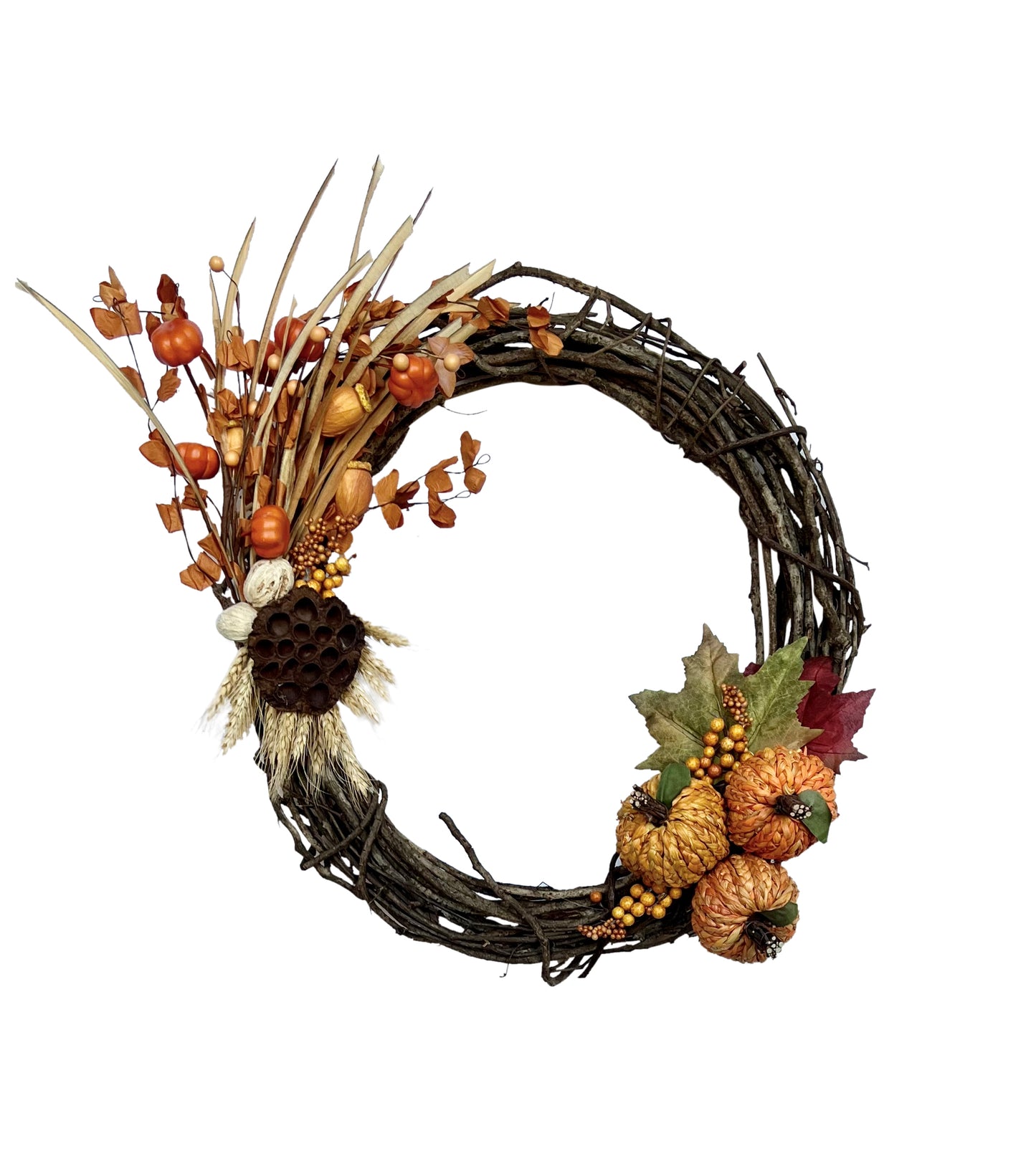 Pumpkin Trio Wreath