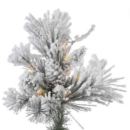 Flocked Alberta Spruce Tree