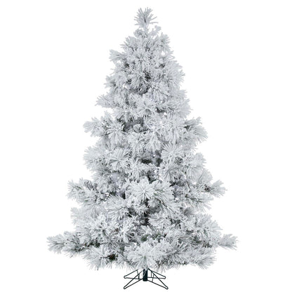 Flocked Alberta Spruce Tree