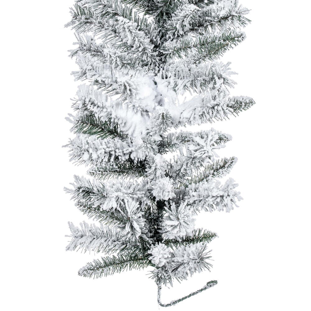 Flocked Utica Fir Artificial Garland
