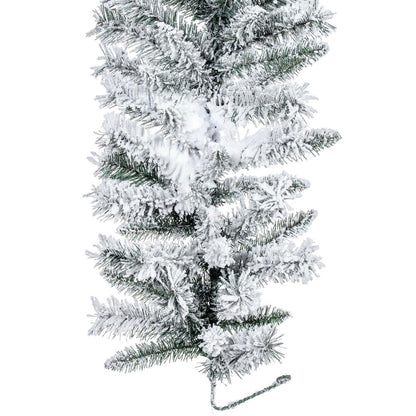Flocked Utica Fir Artificial Garland