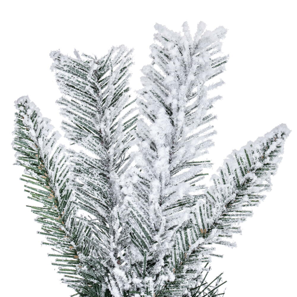 Flocked Utica Fir Artificial Garland