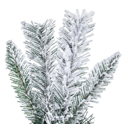 Flocked Utica Fir Artificial Garland