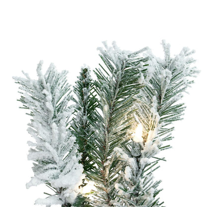 Flocked Utica Fir Artificial Garland