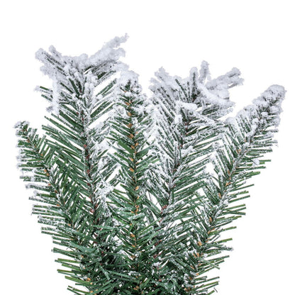 Flocked Utica Fir Artificial Christmas Wreath
