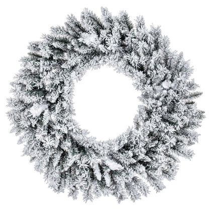 Flocked Utica Fir Artificial Christmas Wreath