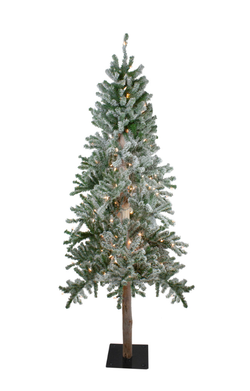 Alpine Flocked Lifelike Tree