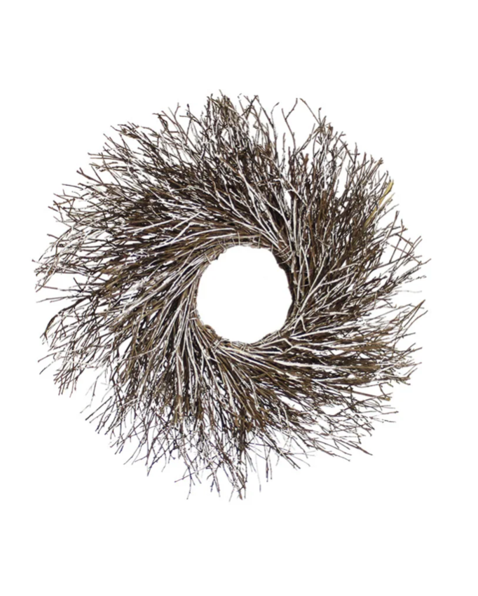 Snow Dusted Dried Curly Willow (Packs of 12)