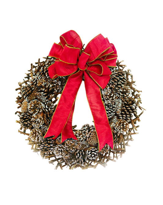 Pile of Pinecones with Bow (Packs of 50)