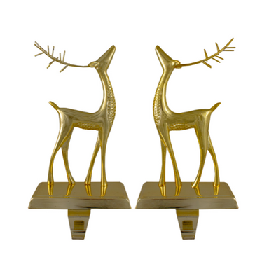 Set of 2 Reindeer Stocking Holder