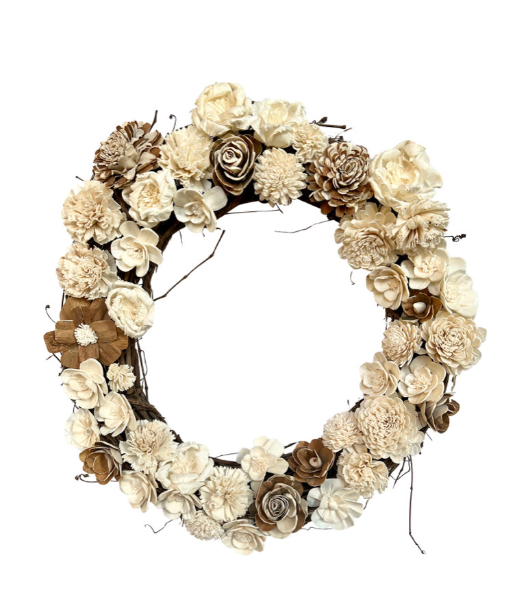 Sola Wood Floral Wreath