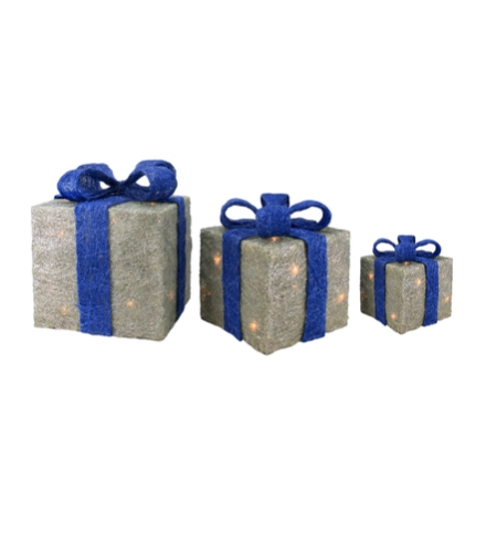 Blue & Silver Gift Trio