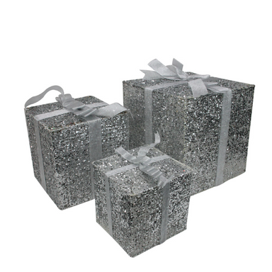 Silver Glitter Gift Trio