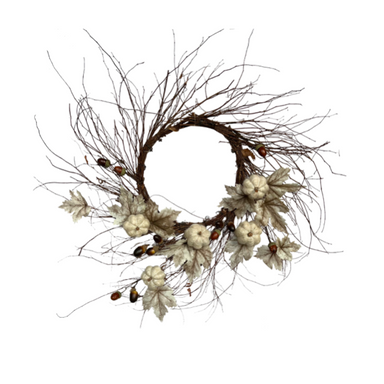 Pumpkin Twig Wreath