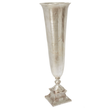 Silver Trumpet Vase