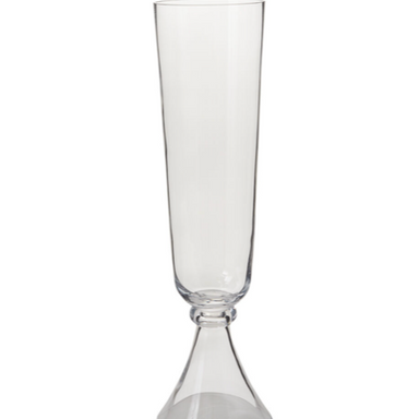 Triangle Base Glass Vase