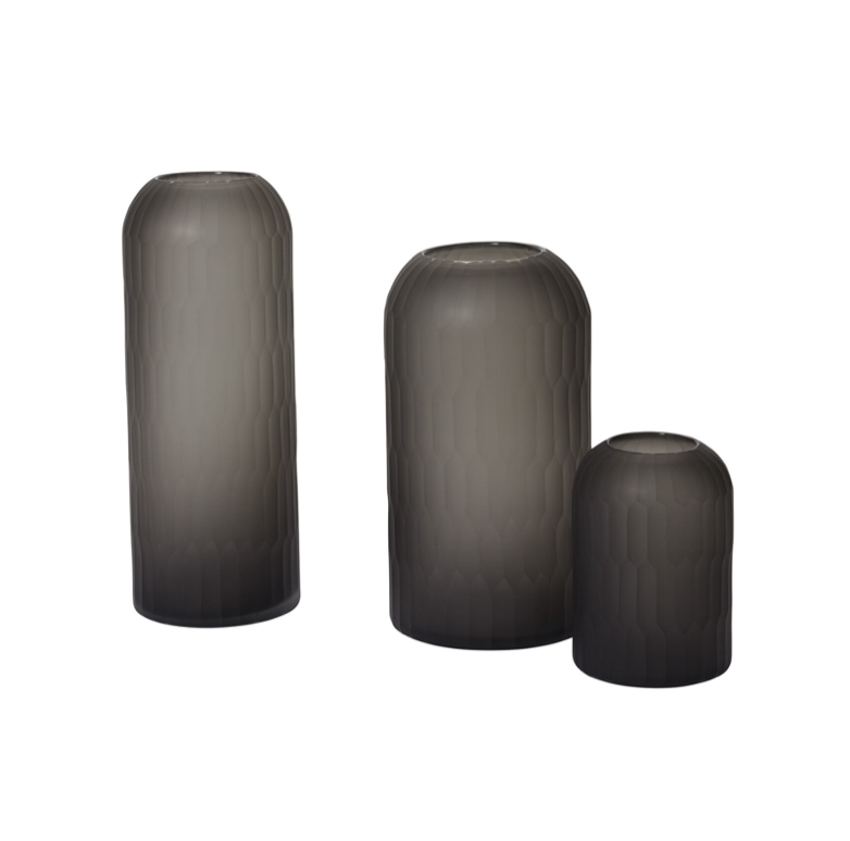 Smoky Black Vase