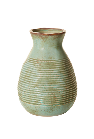 Green Earthen Vase