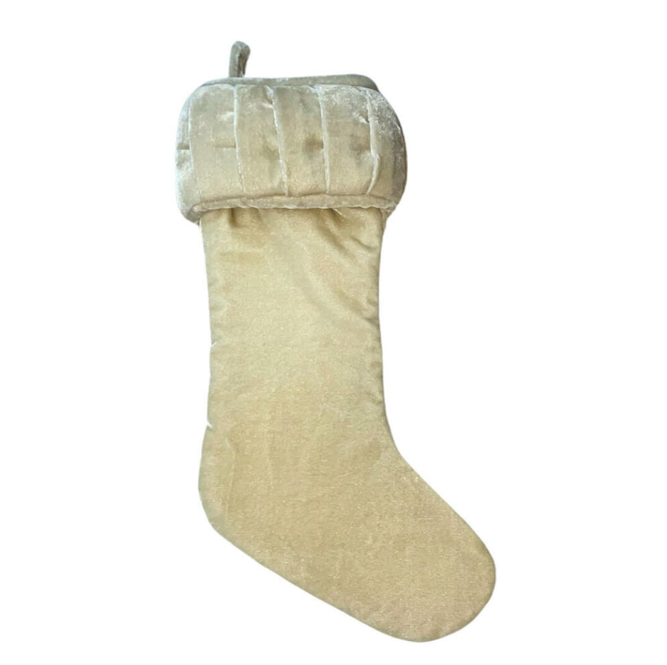 Plush Velvet Christmas Stocking