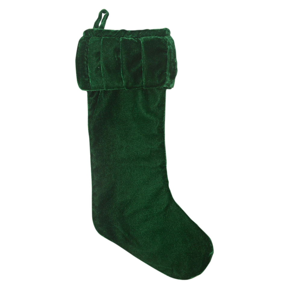 Plush Velvet Christmas Stocking