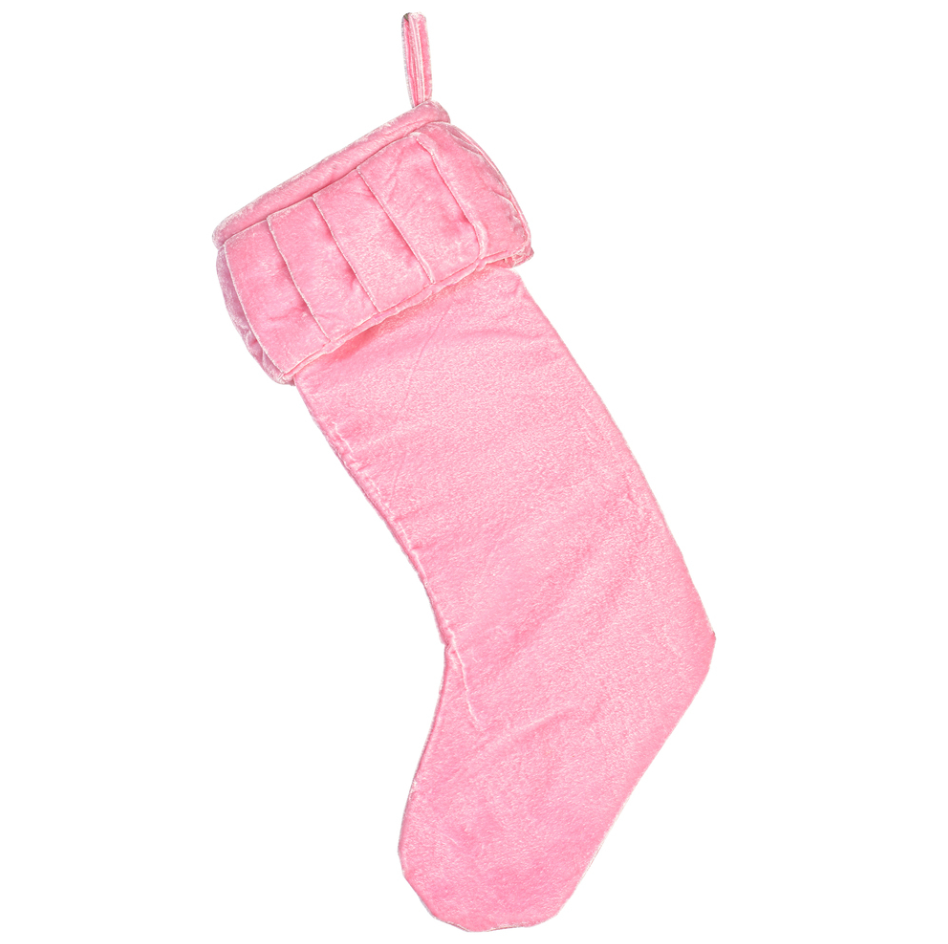 Plush Velvet Christmas Stocking