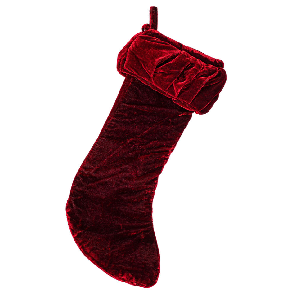 Plush Velvet Christmas Stocking