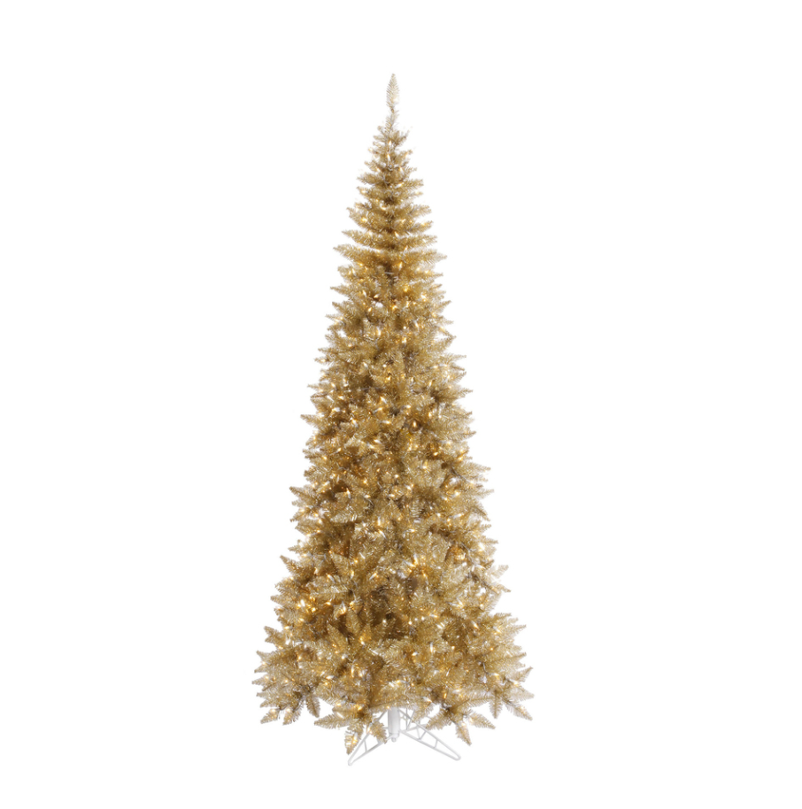 Vickerman Tinsel Slim Fir Artificial Christmas Tree