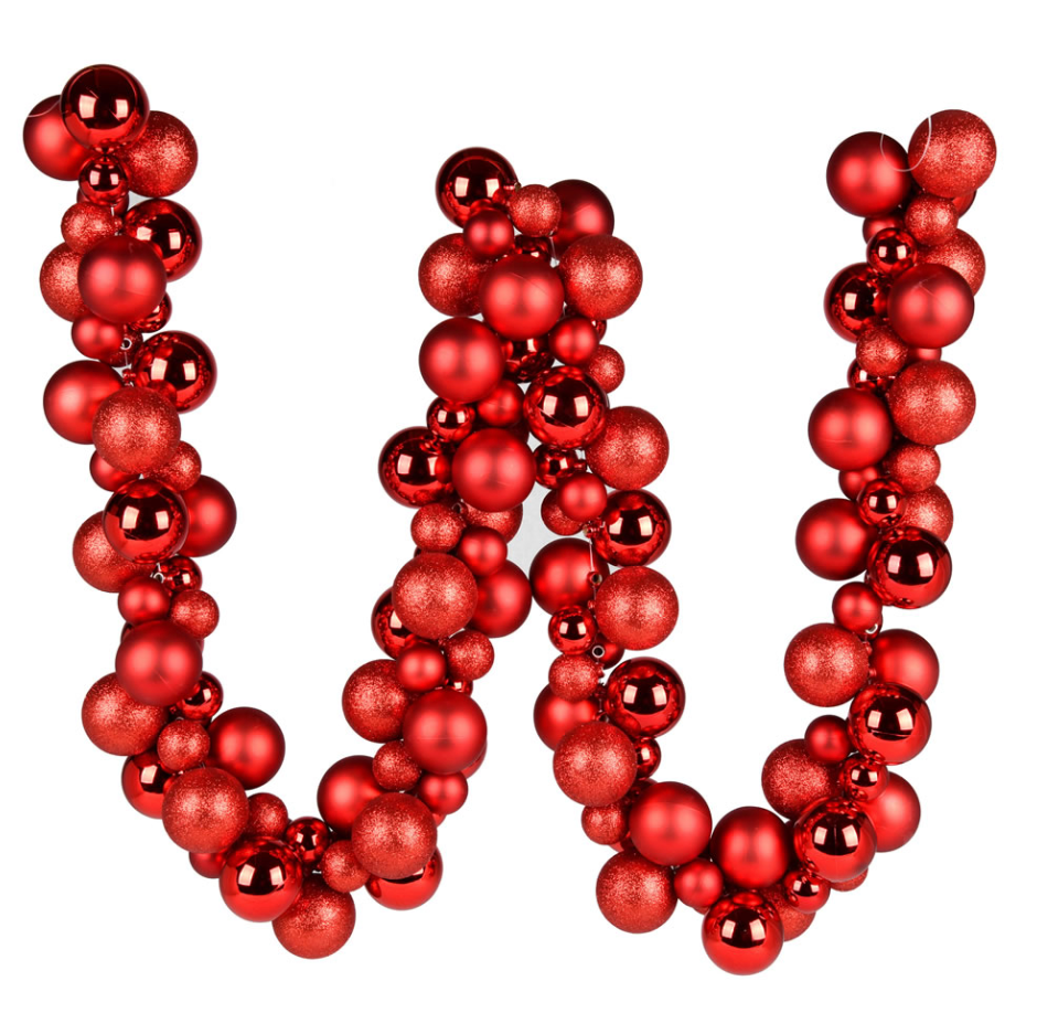 Assorted Ornament Ball Garland