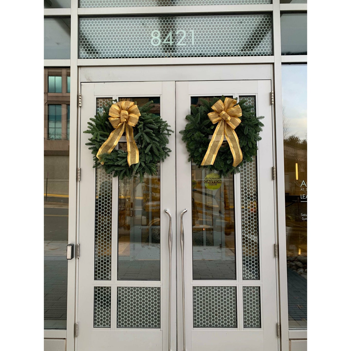 Lifelike Wreaths with Bow