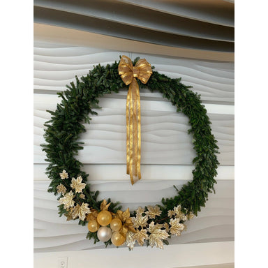Custom Holiday Wreaths Fully Decorated